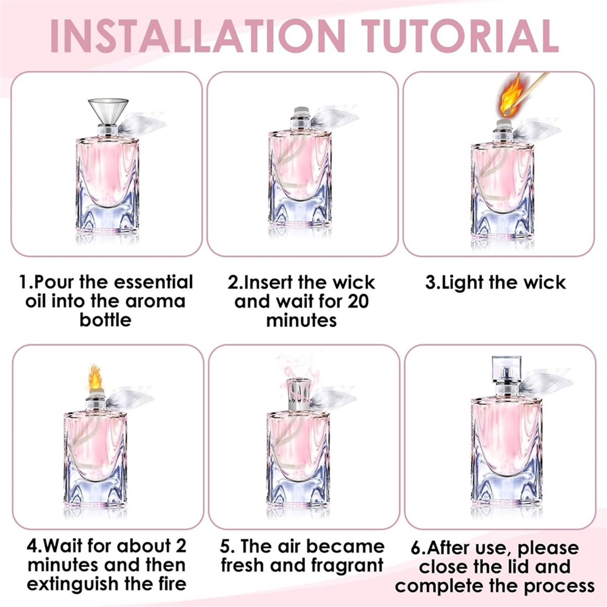 Home Fragrance Lamp - Мега-распродажа 828: Набор из 3 фитилей