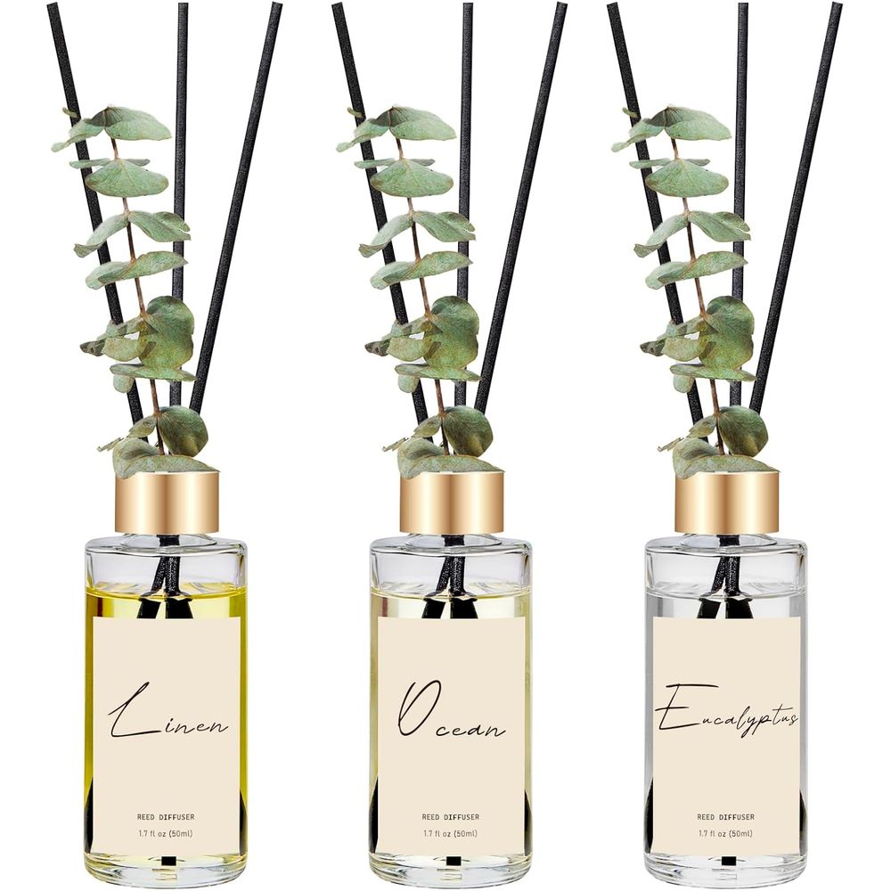 Home Fragrance Linen - Набор из 3 ароматических диффузоров с
