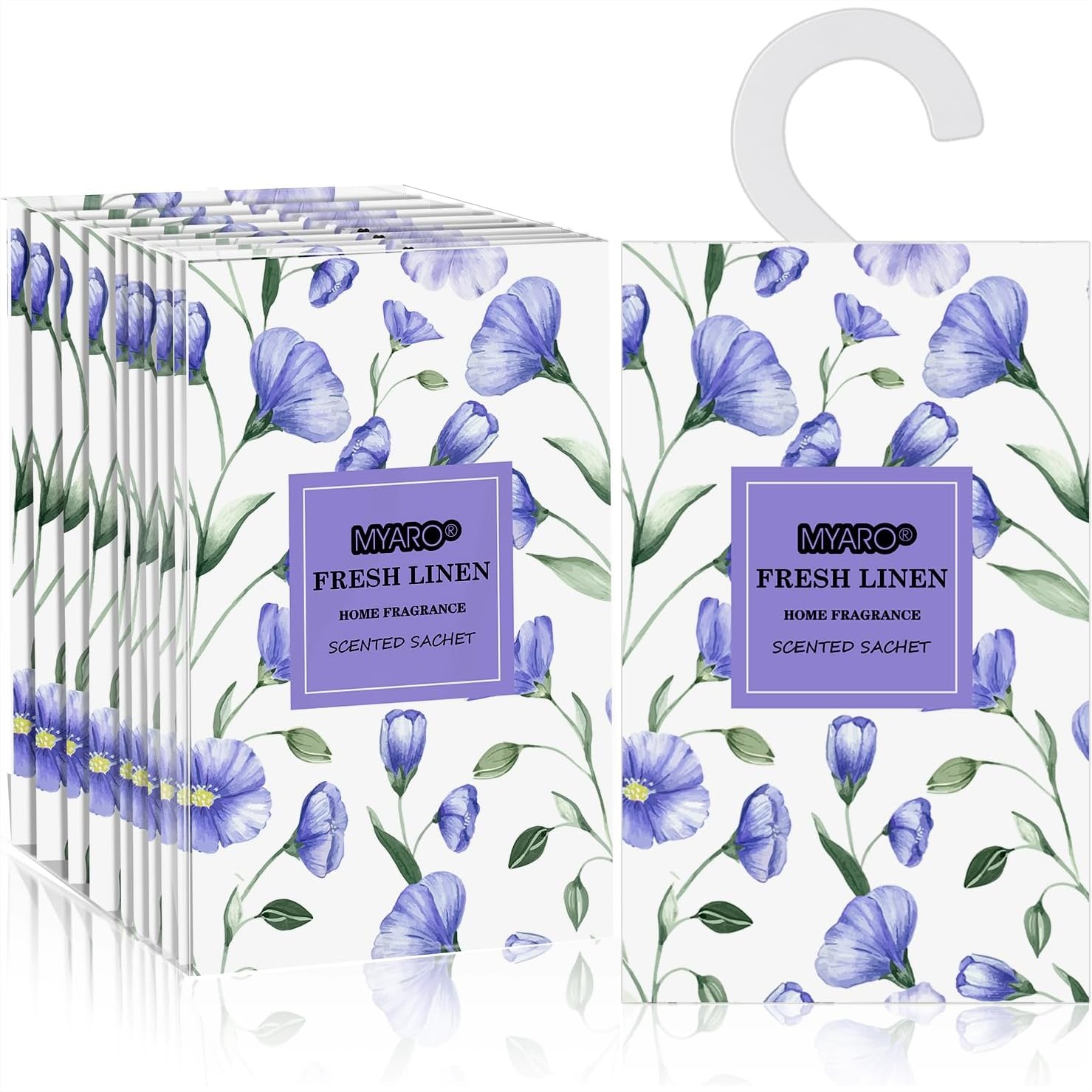 Home Fragrance Linen - 12 льняных ароматизированных саше для ящиков