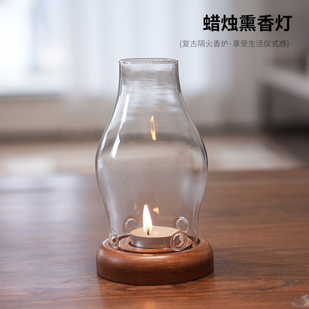Прозрачный стеклянный подсвечн – обзор и цена Home Fragrance Lamp