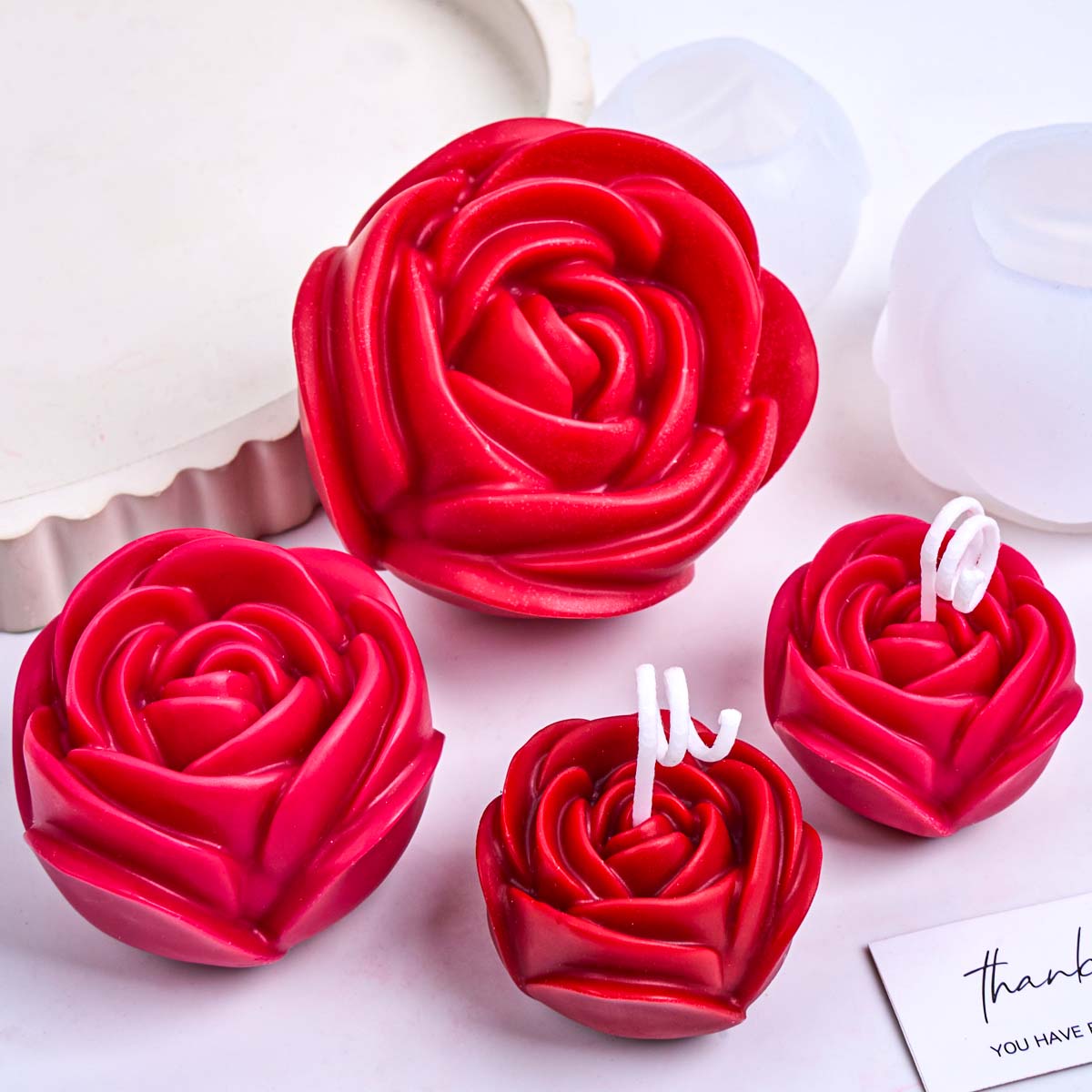 3D силиконовая форма для свече – обзор и цена Home Fragrance Rose